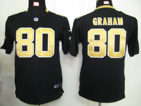 Nike Youth New Orleans Saints 80 Graham Black Game nfl jerseys